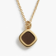 Load image into Gallery viewer, AA Cushion Ammolite Pendant in 10K Gold