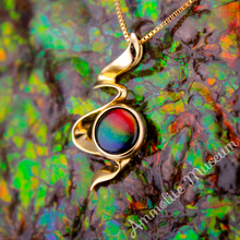 Load image into Gallery viewer, 14K Yellow Gold Ammolite Ribbon Pendant
