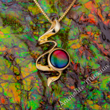 Load image into Gallery viewer, 14K Yellow Gold Ammolite Ribbon Pendant
