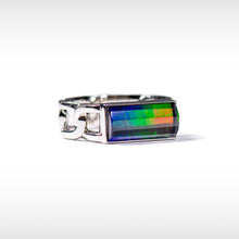 Load image into Gallery viewer, Ammolite Ring Sterling Silver UNITY Ring
