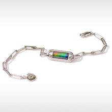 将图片加载到图库查看器，Ammolite Bracelet Sterling Silver UNITY Bracelet
